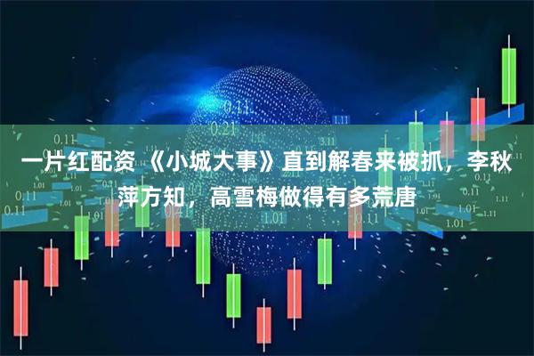 一片红配资 《小城大事》直到解春来被抓,李秋萍方知,高雪梅做得有多荒唐